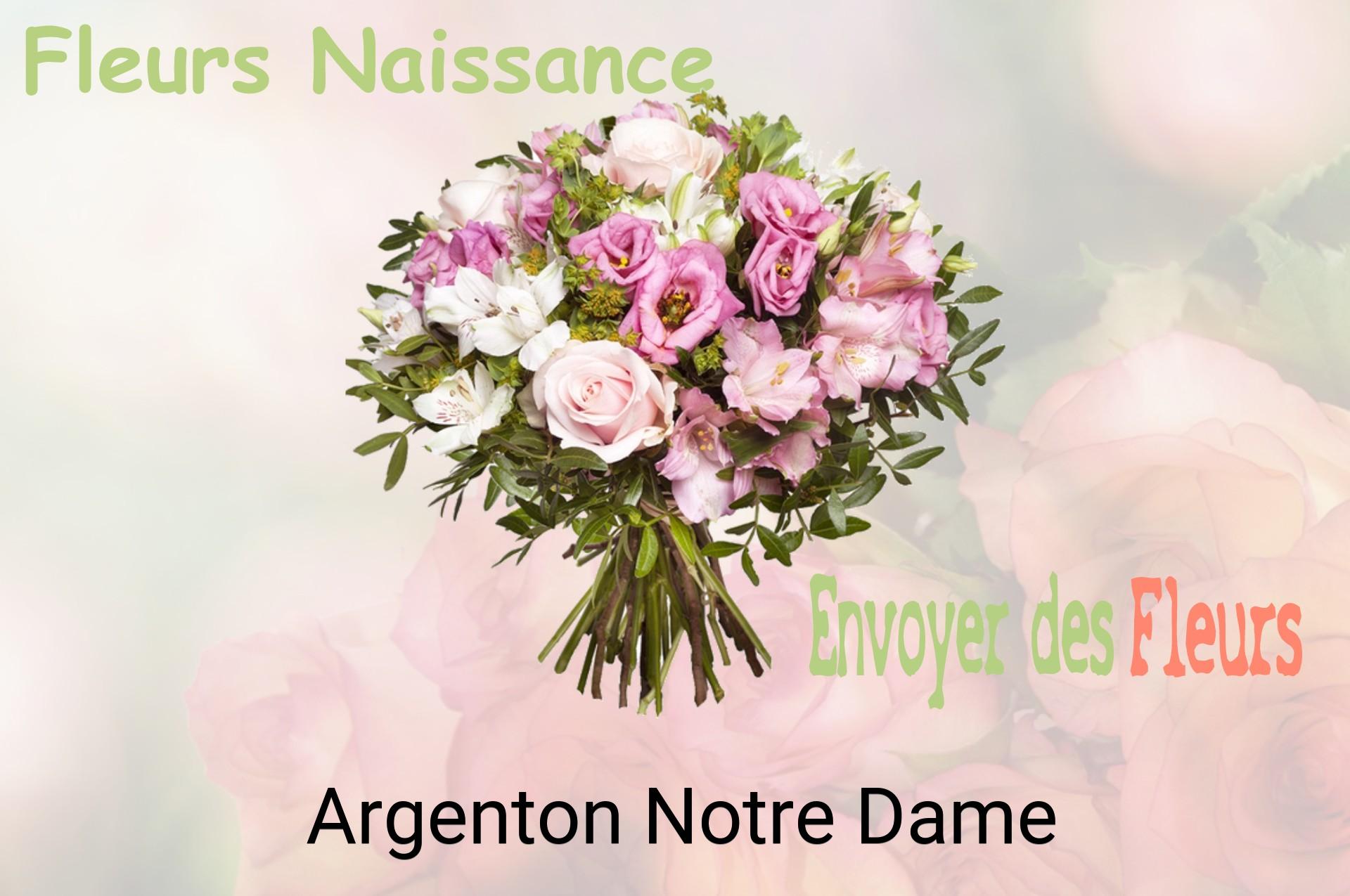 Bouquet de fleurs de naissance livré à Argenton-Notre-Dame